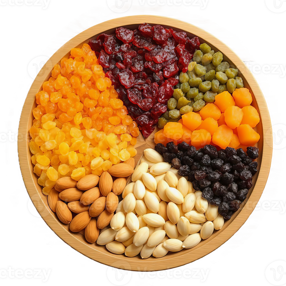 Dried Fruits and Nuts Medley png