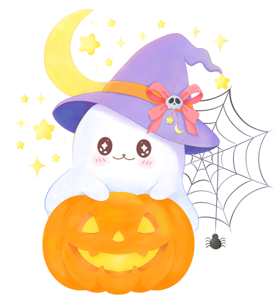 Kawaii Ghost Halloween png