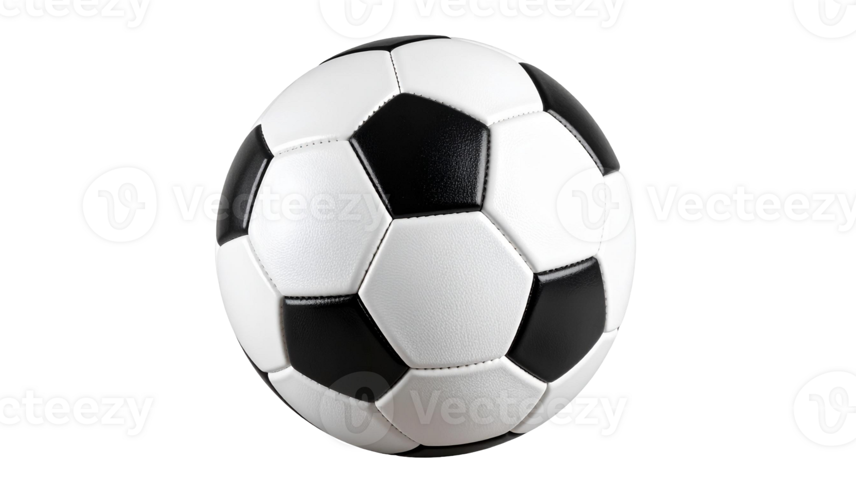 Classic Black and White Soccer Ball png