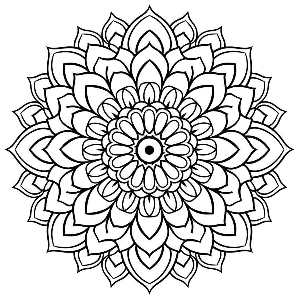 Mandala Pattern With Transparent Background png