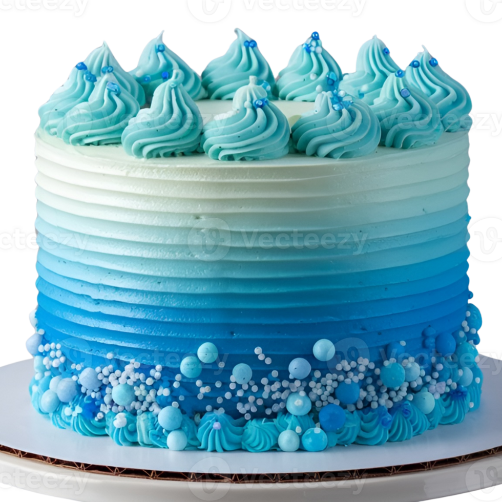 A delectable ombre decorated cake png
