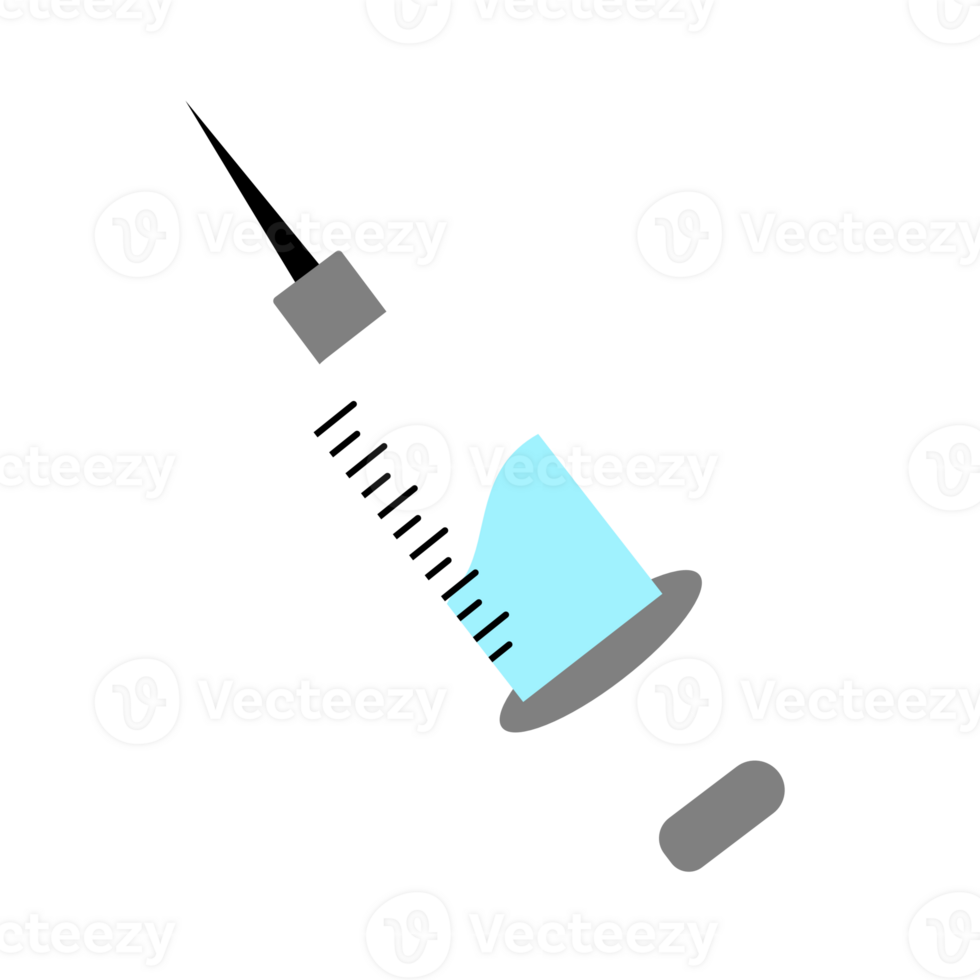 an injection syringe on a transparent background png
