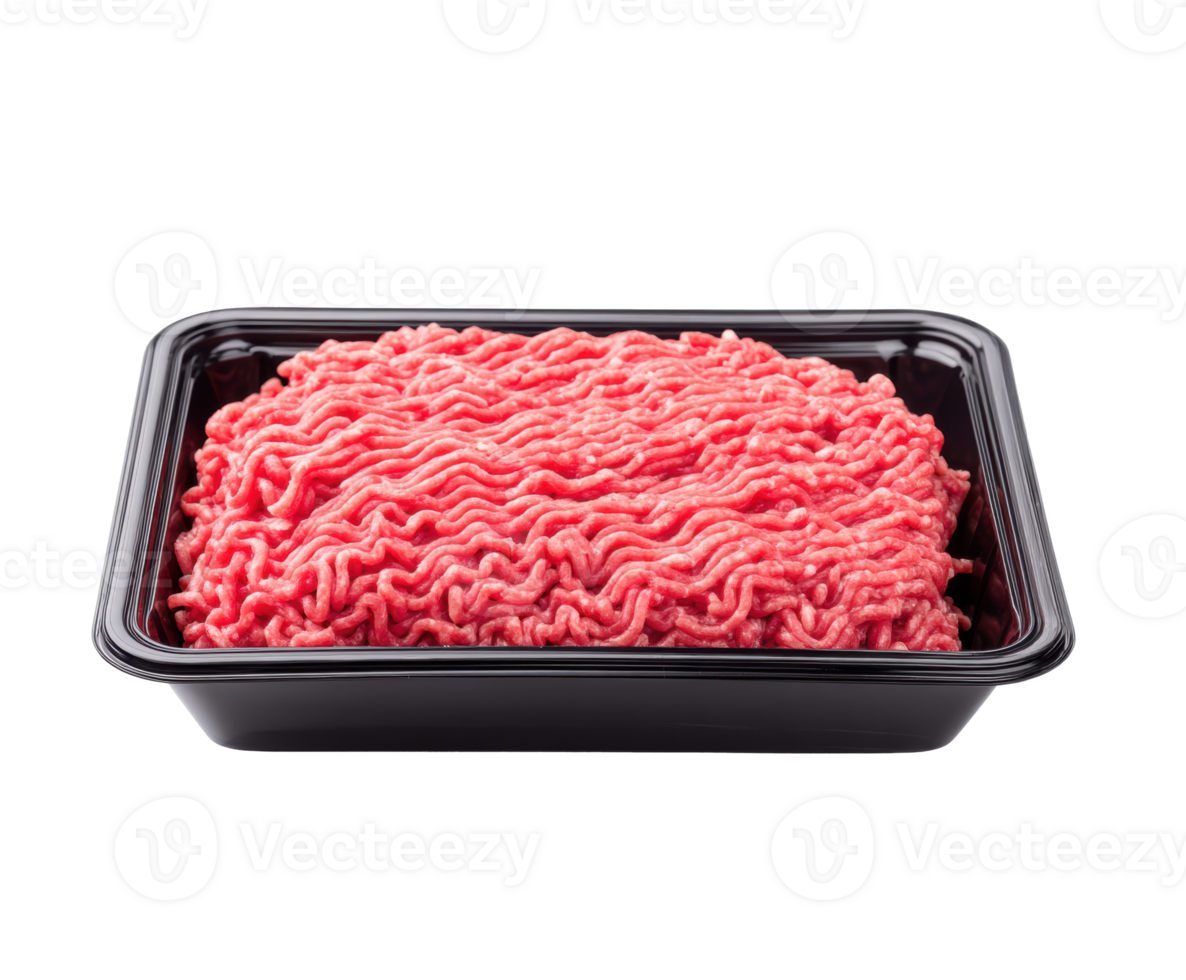 Fresh ground beef for recipe preparation or meal planning png