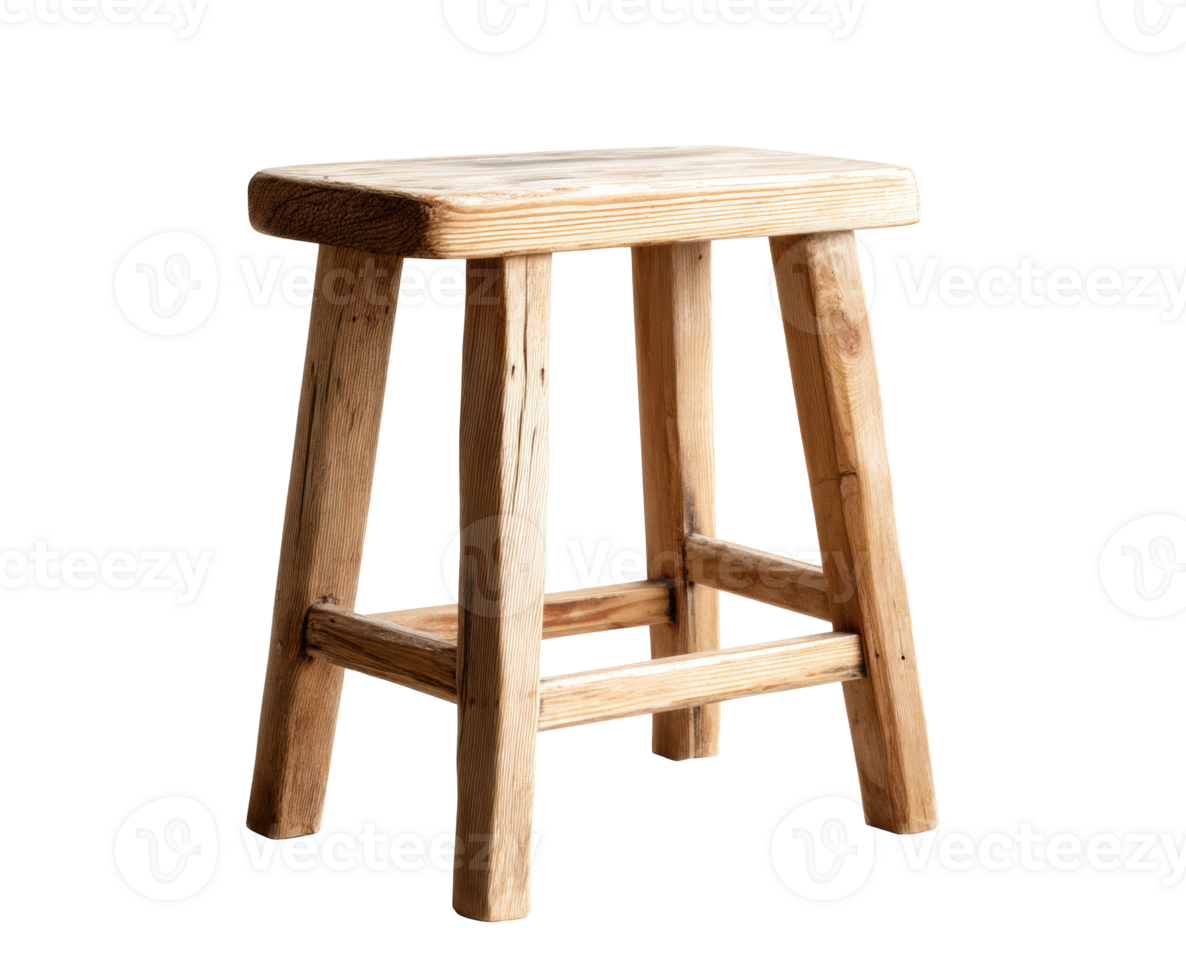 Wooden stool design for home and garden decor needs png