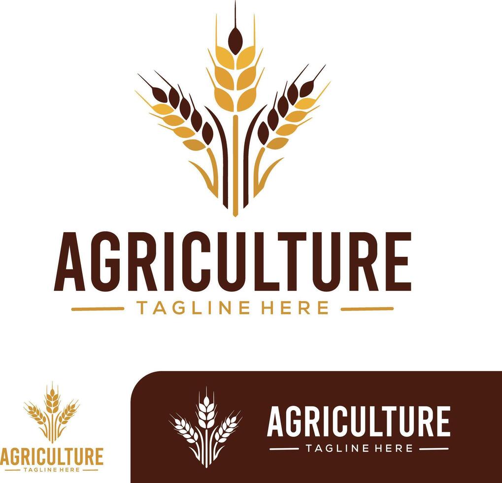 wheat logo for company vector