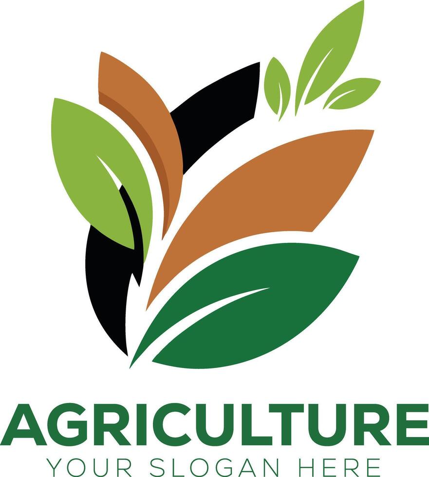 leaf logo nature fresh ecology vector