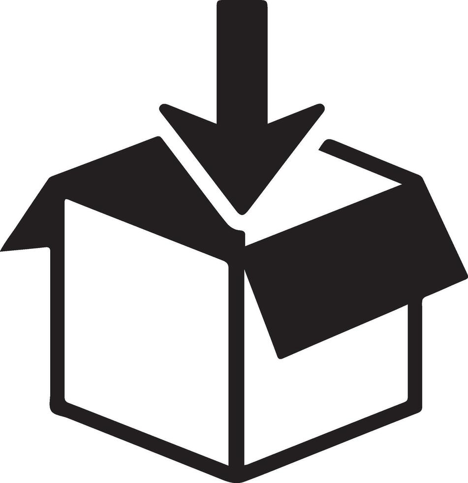 Box icon. Delivery package set. Shipping cardboard parcel sign. Empty packing symbol isolated on white background. Packing box sign vector