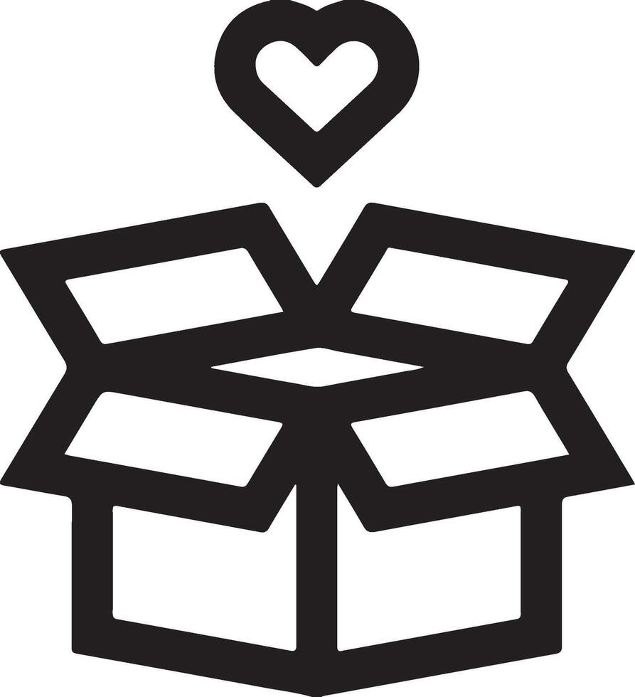 delivery box content icon sign vector