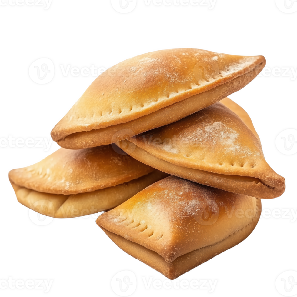 Delicious isolated qatayef stacked on a ready for serving png