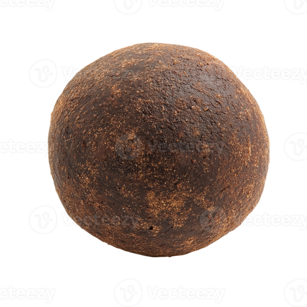 Isolated Jamaican rum ball on a showcasing exquisite texture and color png