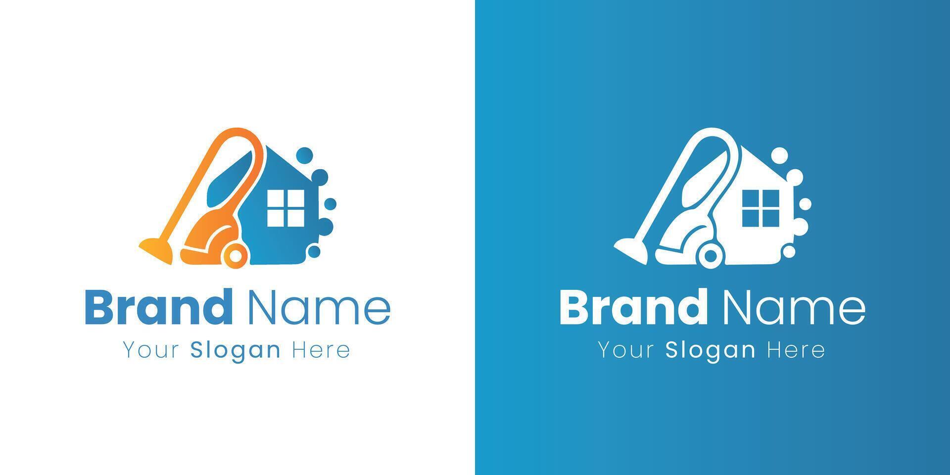 Professional House Cleaning Services and Home Hygiene Solutions Logo Design vector