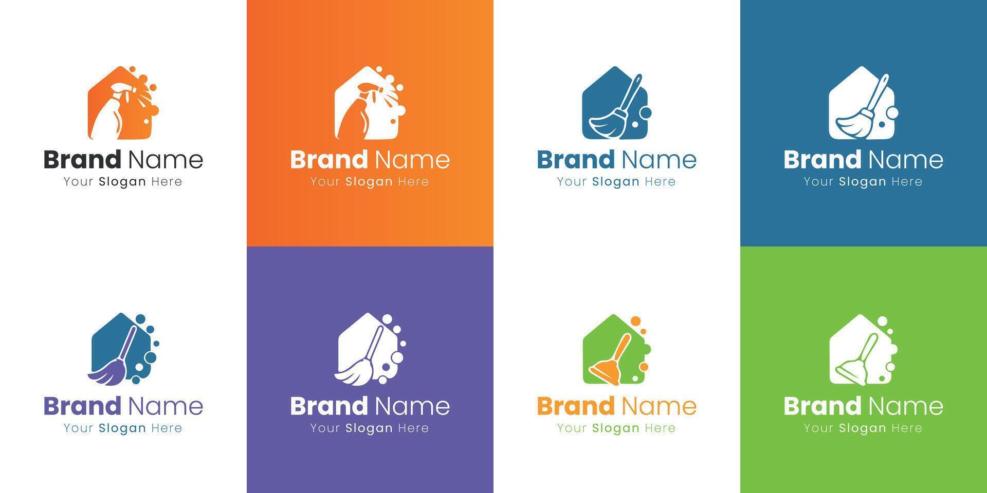 Creative House Logo Design Incorporating Natural Elements and Abstract Shapes vector