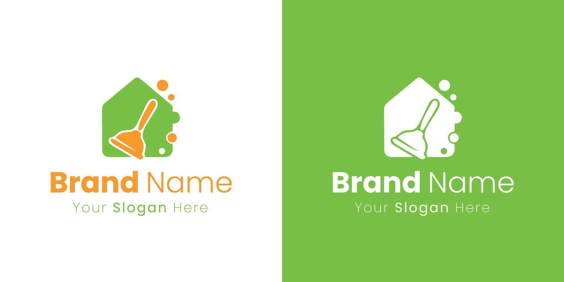 Sparkling Home Cleaning Services Logo Design for a Pristine Environment vector