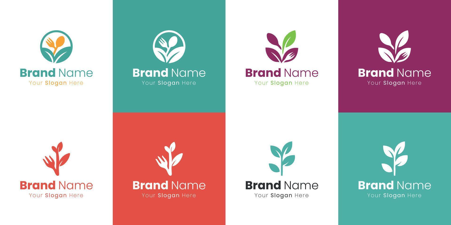 Visual Exploration of Nature Inspired Organic Brand Identity Logo Design Concepts vector