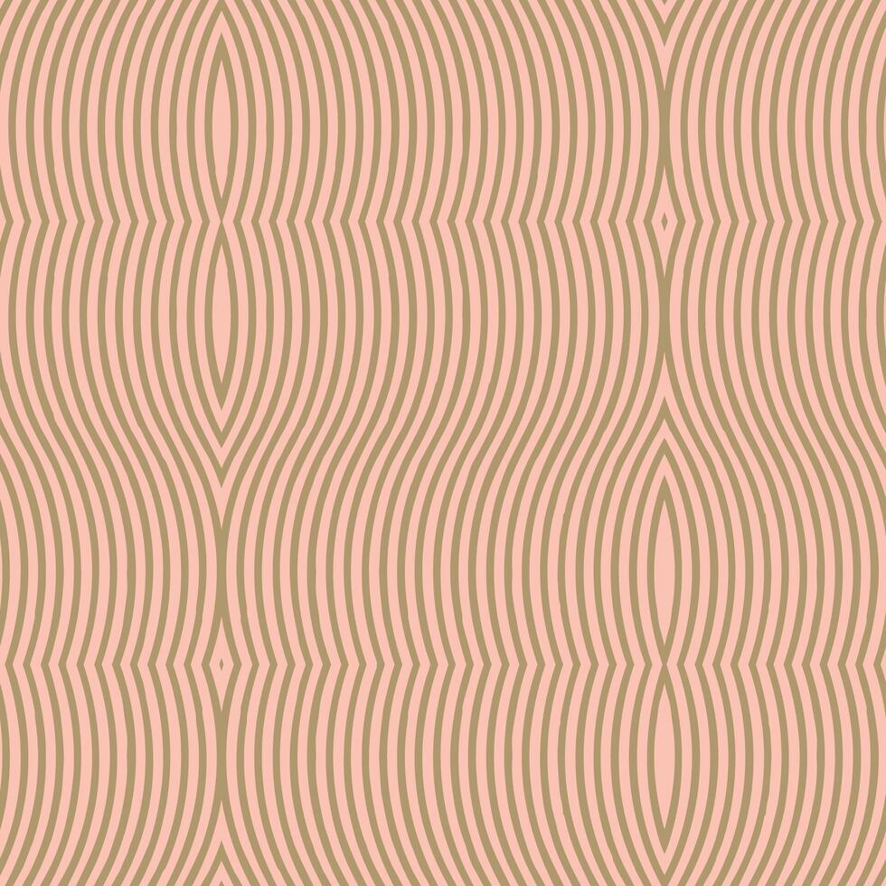 Pattern of wildflower tea collection, wavy, vertical striped, blending, geometric pastel pink and bleached coffee brown colors seamless texture. vector