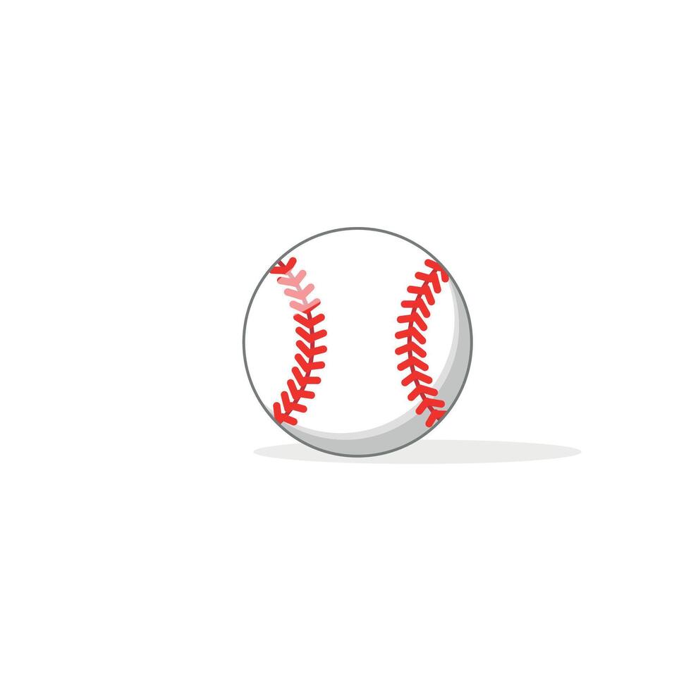 illustration of a simple baseball design. vector
