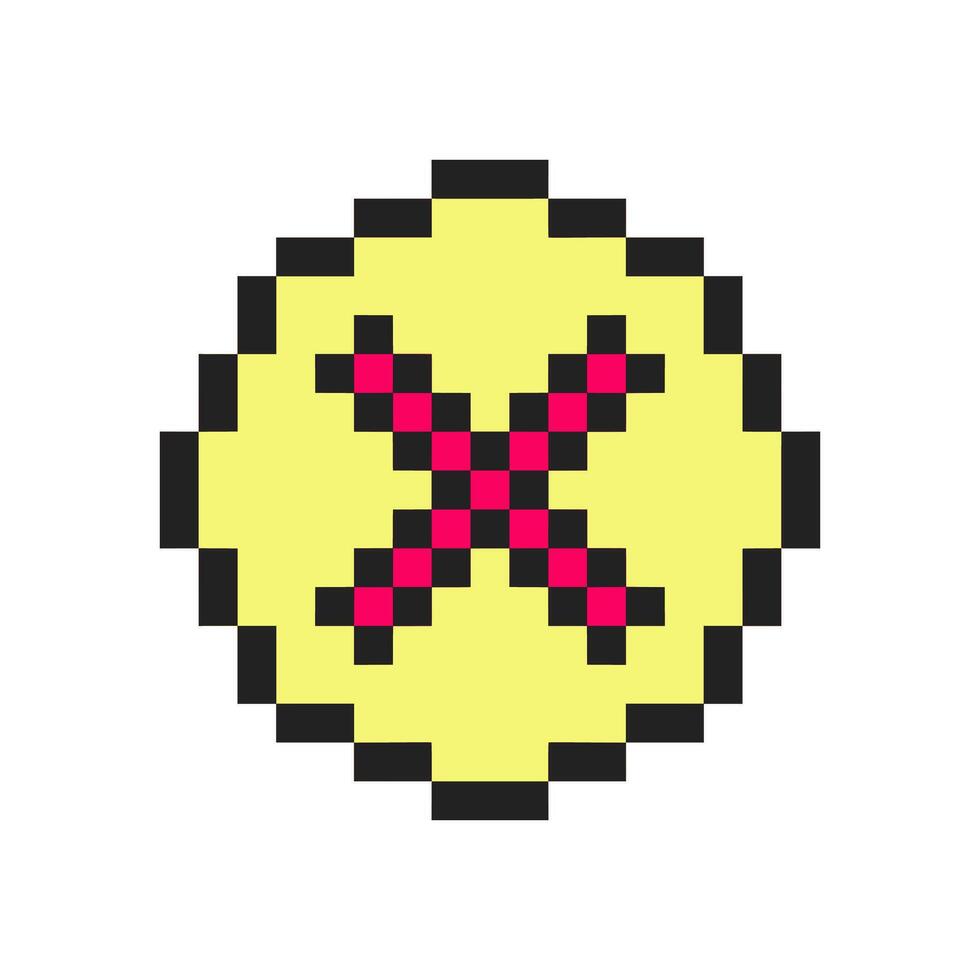 round cross shape vector