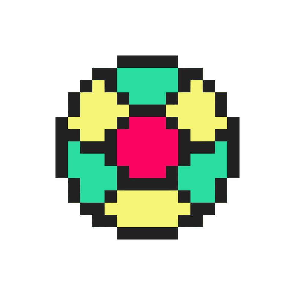 round ball pixel vector