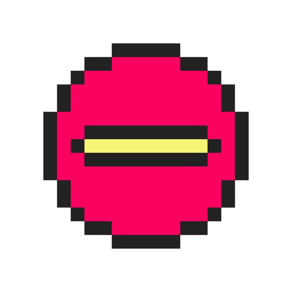 minus retro sign vector