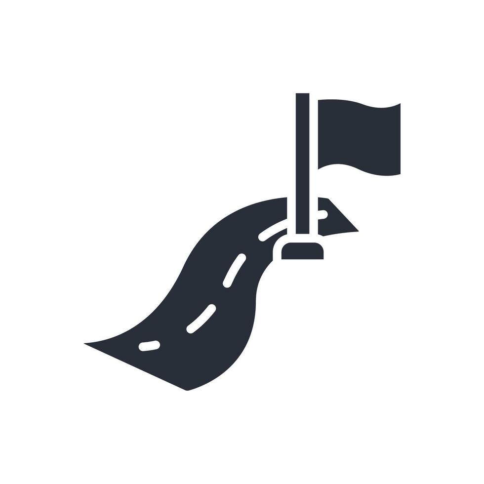 road map Solid icons vector
