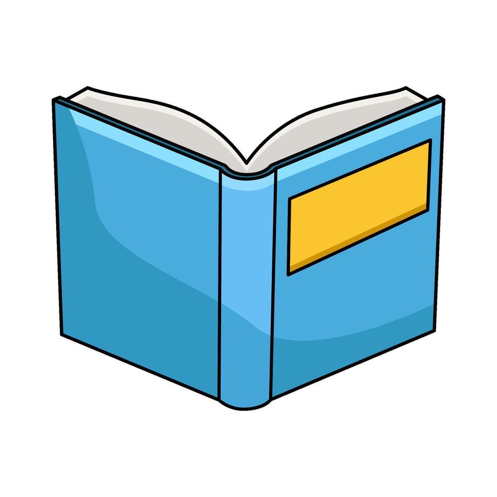 illustration of blue book vector
