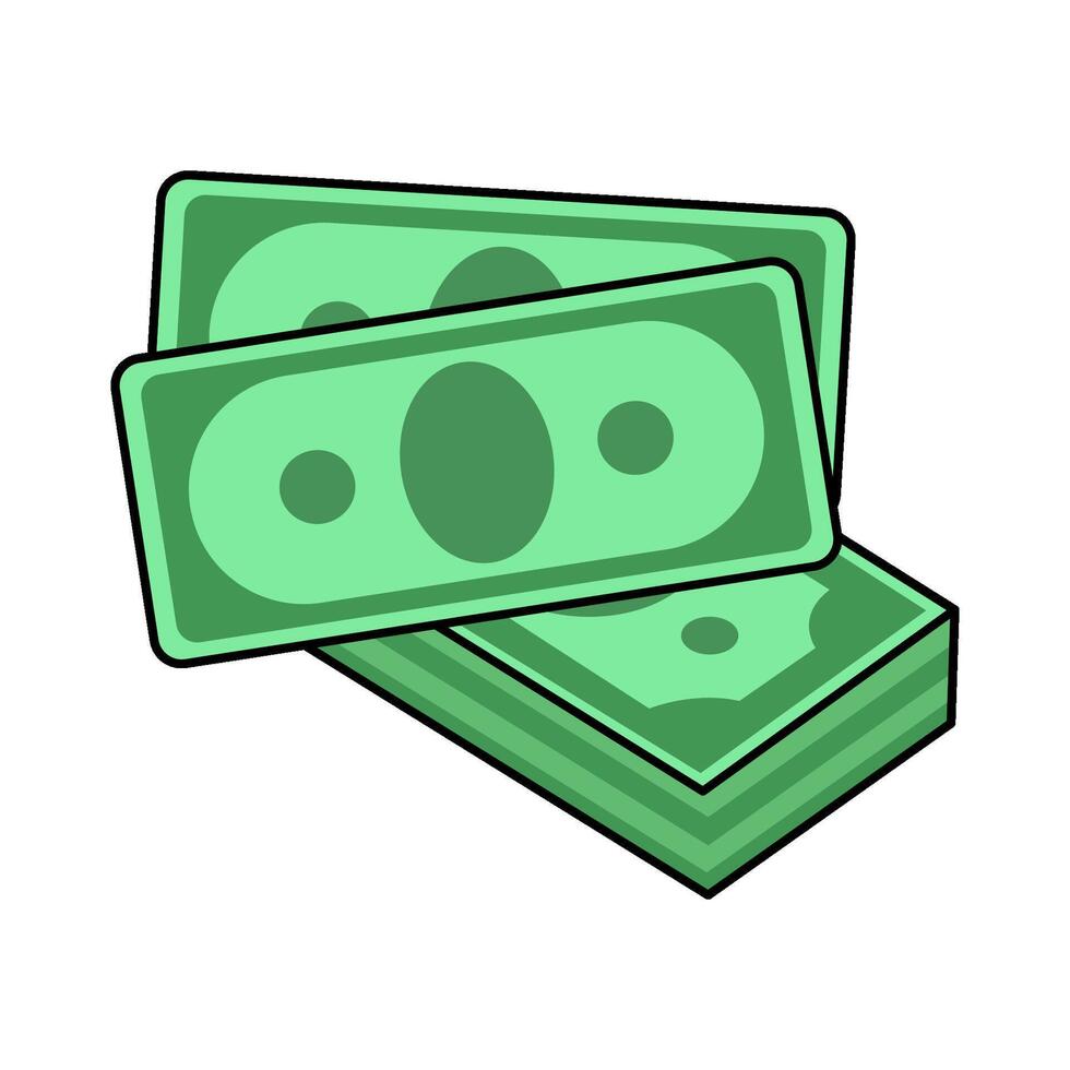 illustration of Banknote Stack vector