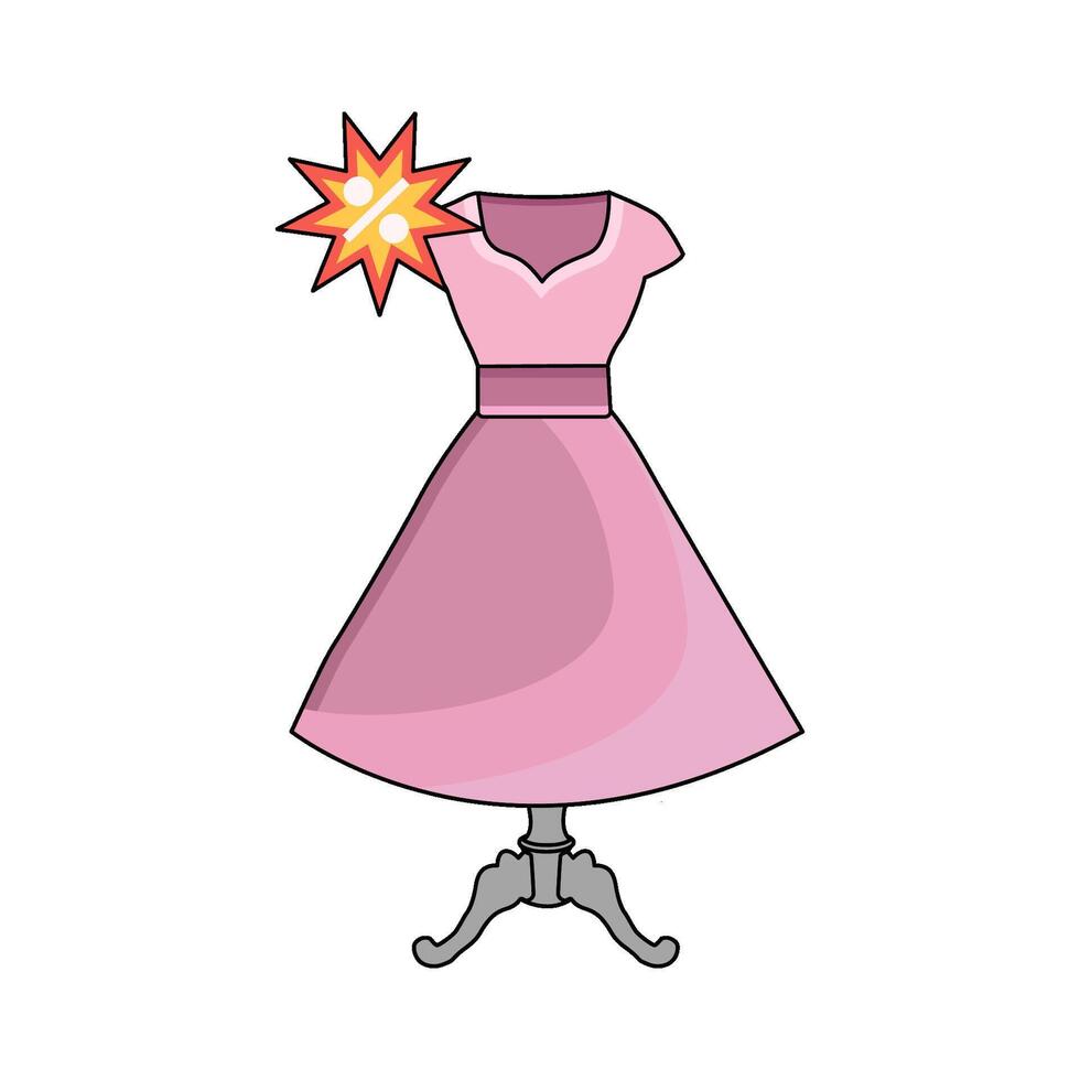 illustration of New Arrival Dress vector
