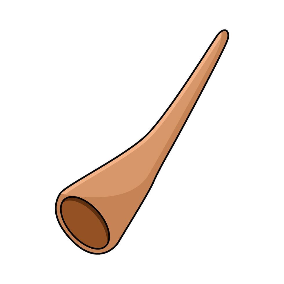 illustration of Didgeridoo vector