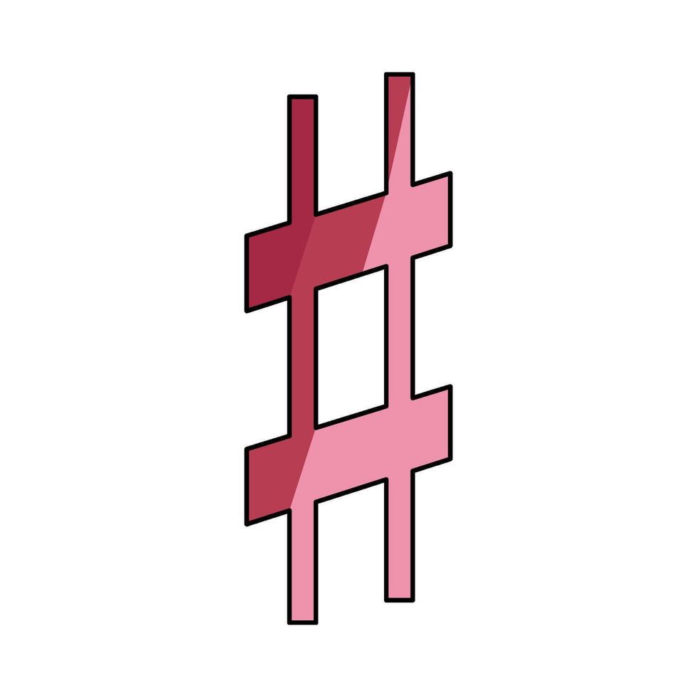 illustration of Sharp Sign vector