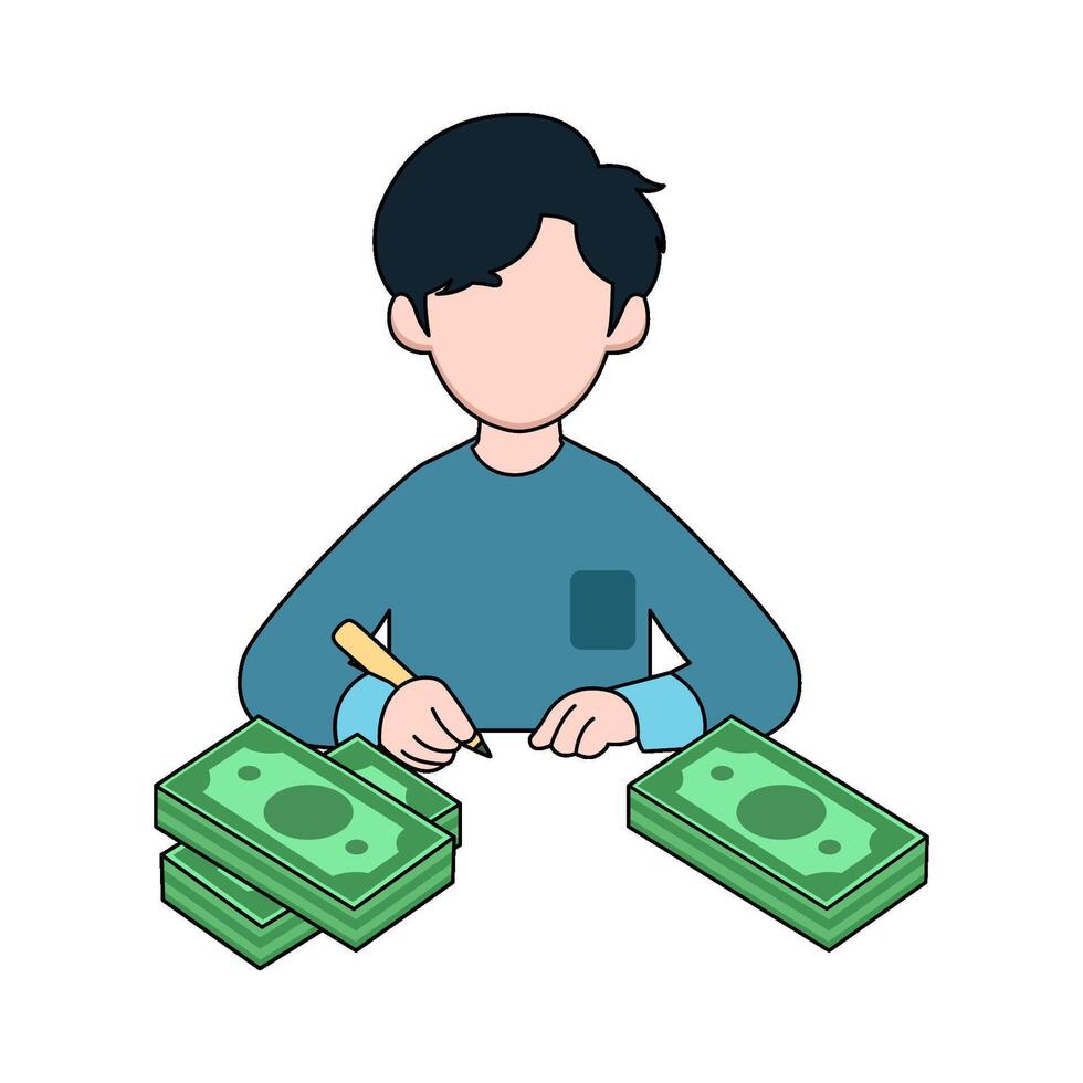 illustration of Financial Advisor vector