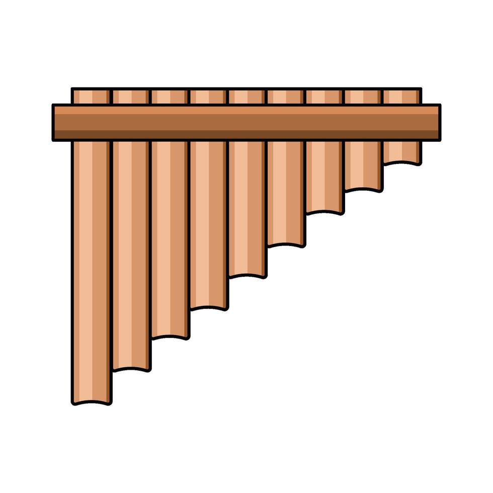 illustration of Pan Flute vector