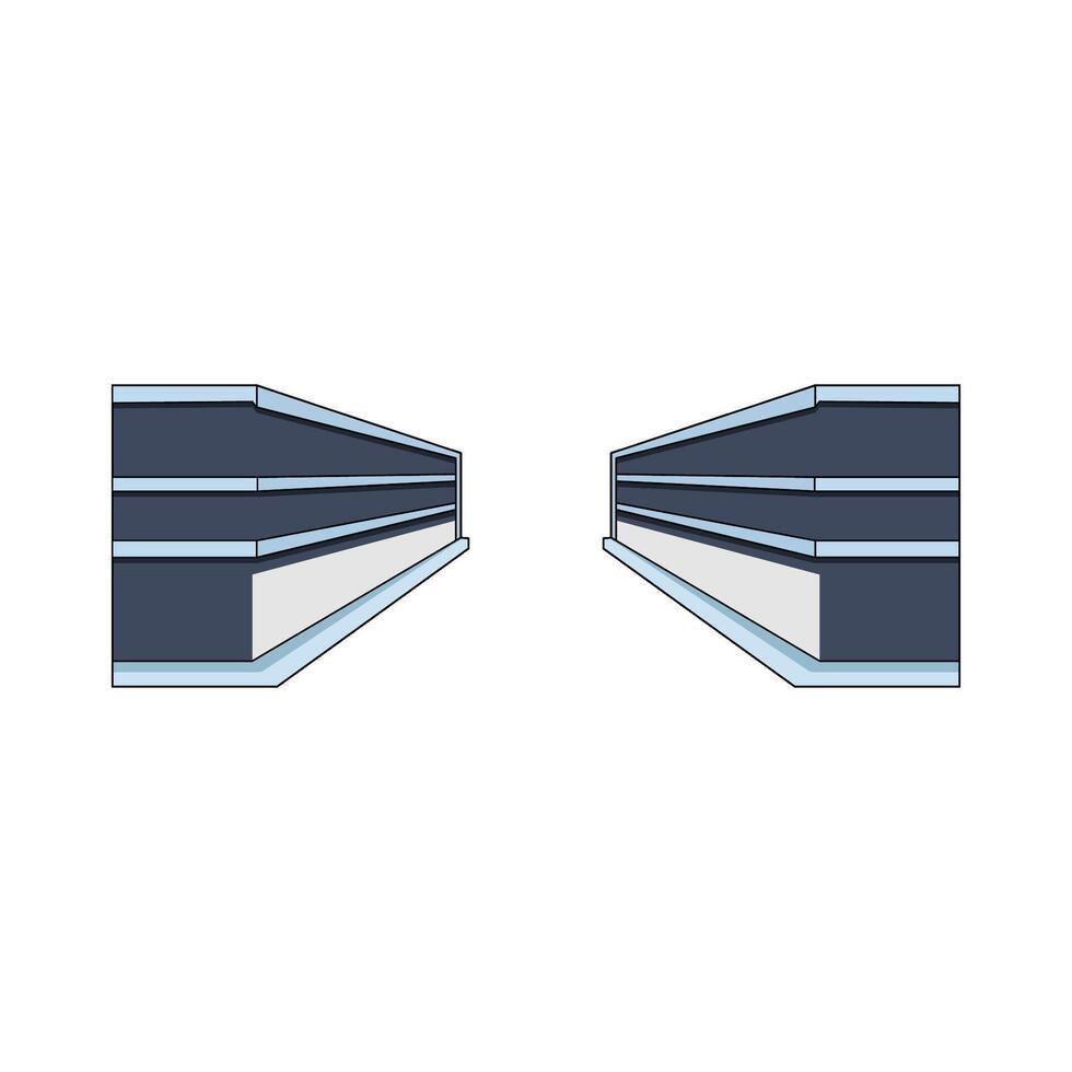 illustration of Shopping Aisle vector