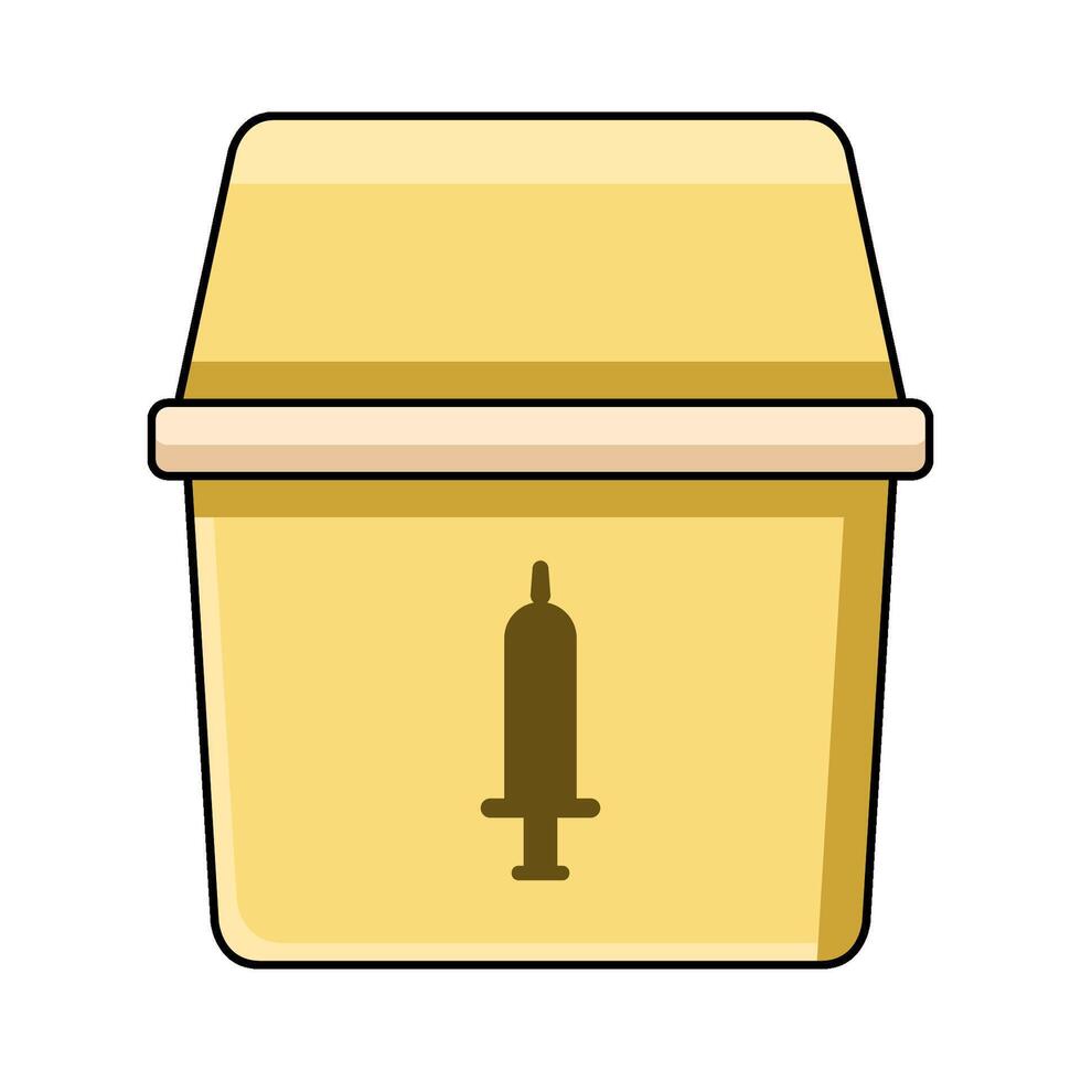 Needle Disposal Box vector