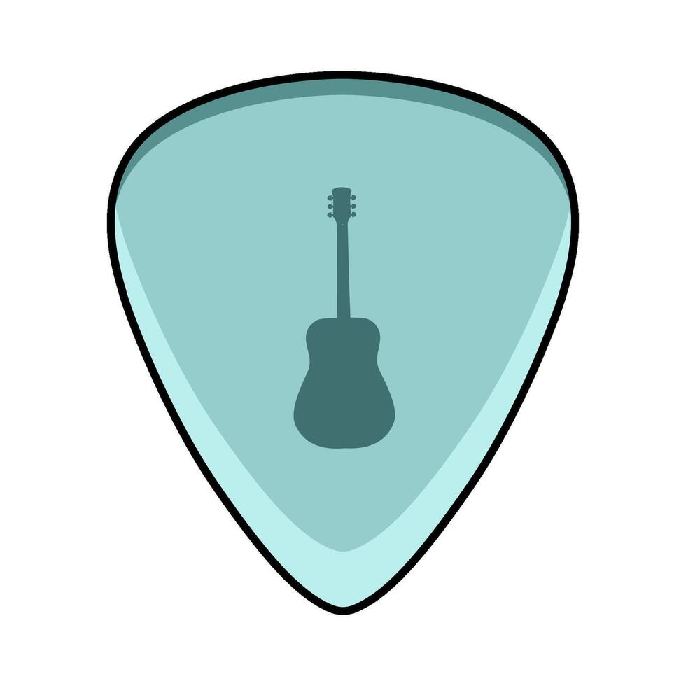 illustration of guitar pick vector