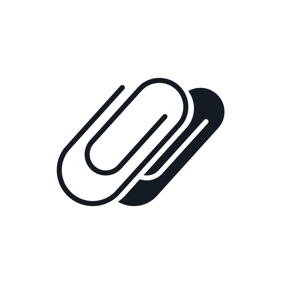 paper clip Thin flat icons vector