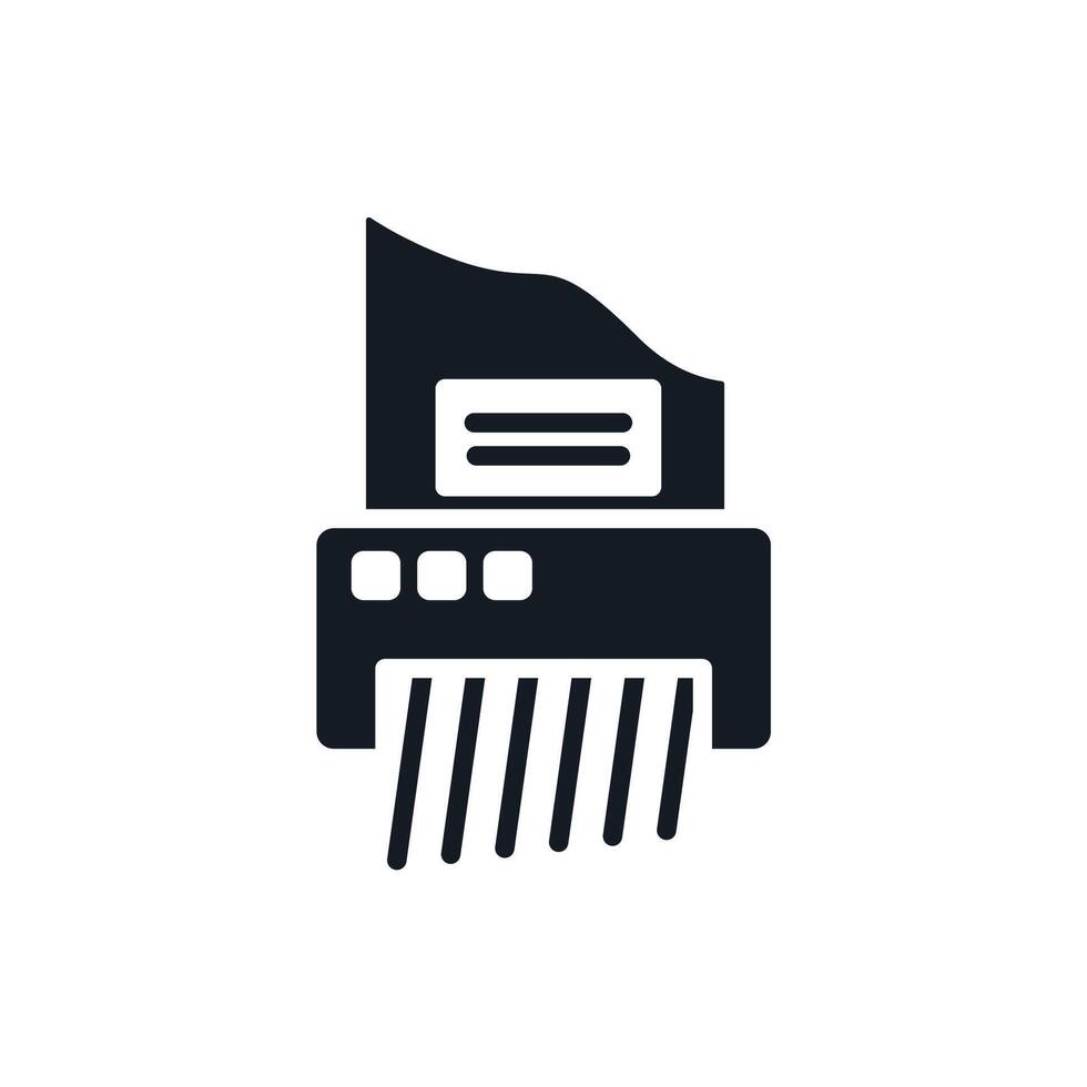 shredder Thin flat icons vector