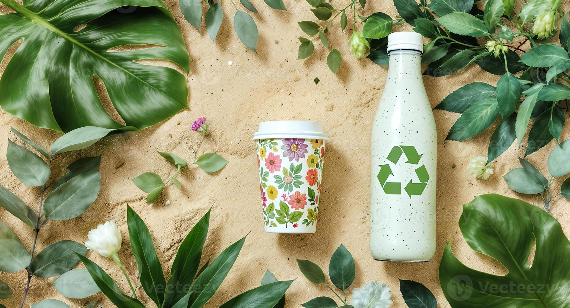 Eco-friendly packaging and recycling photo