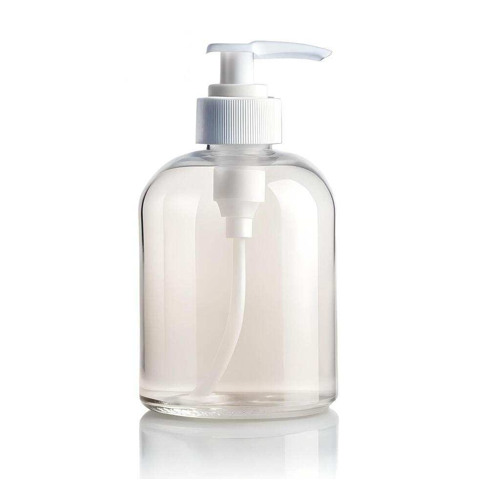 Plain Hand Sanitizer Bottle Photo on White Background