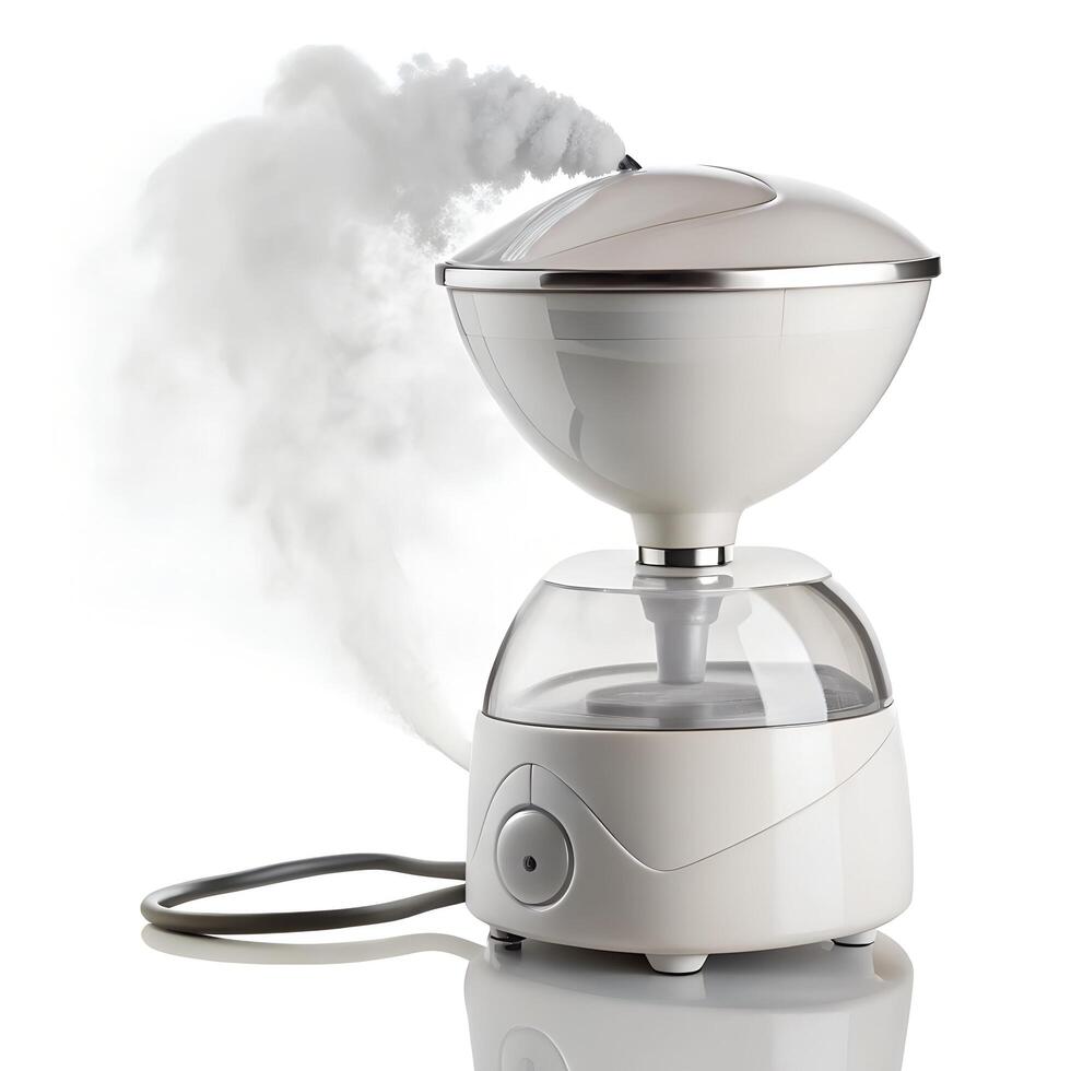 Face Steamer Device Photo on White Background