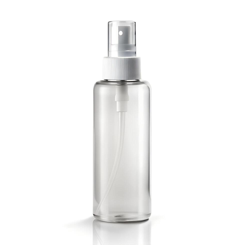 Empty Spray Bottle Photo on White Background