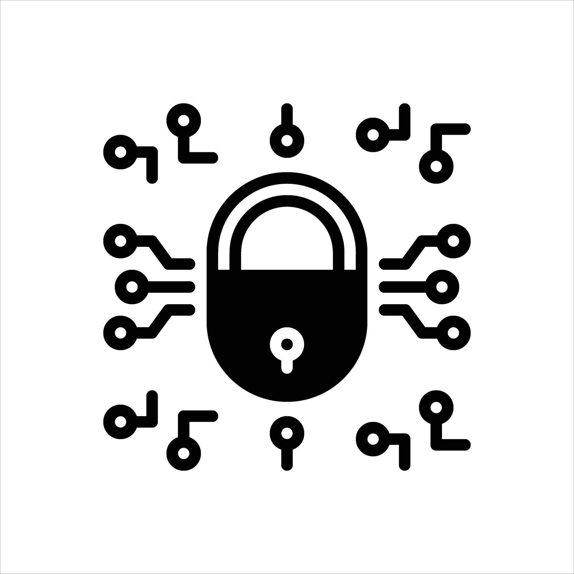 Solid icon encryption 68015358 Vector Art at Vecteezy