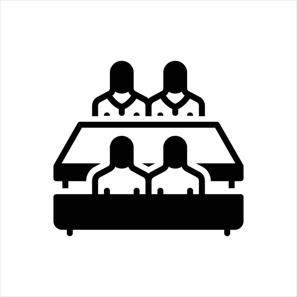 Solid parley icon vector