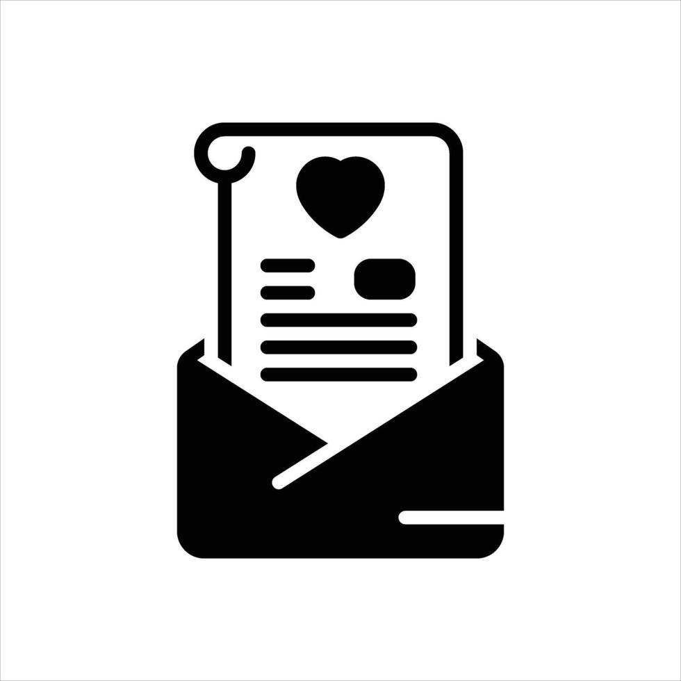 Solid letter icon vector