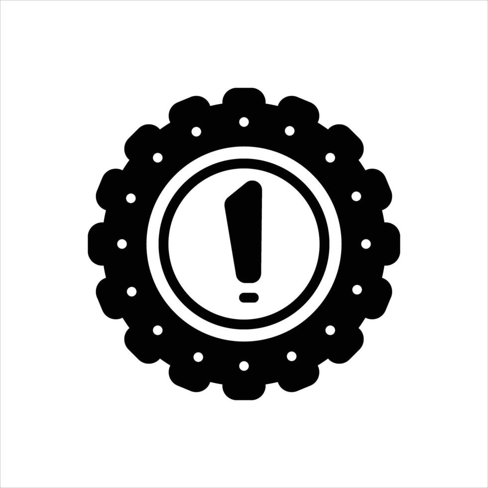 Solid icon risk vector