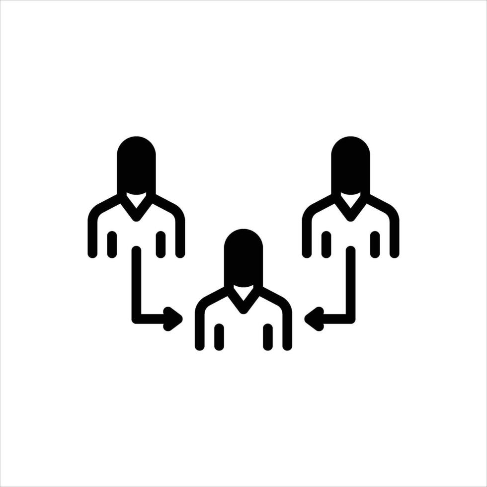 Solid icon referral vector