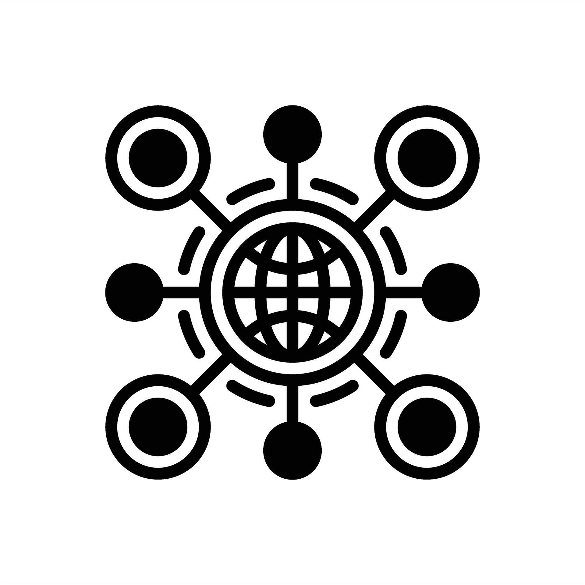 Solid icon network-building 68015674 Vector Art at Vecteezy