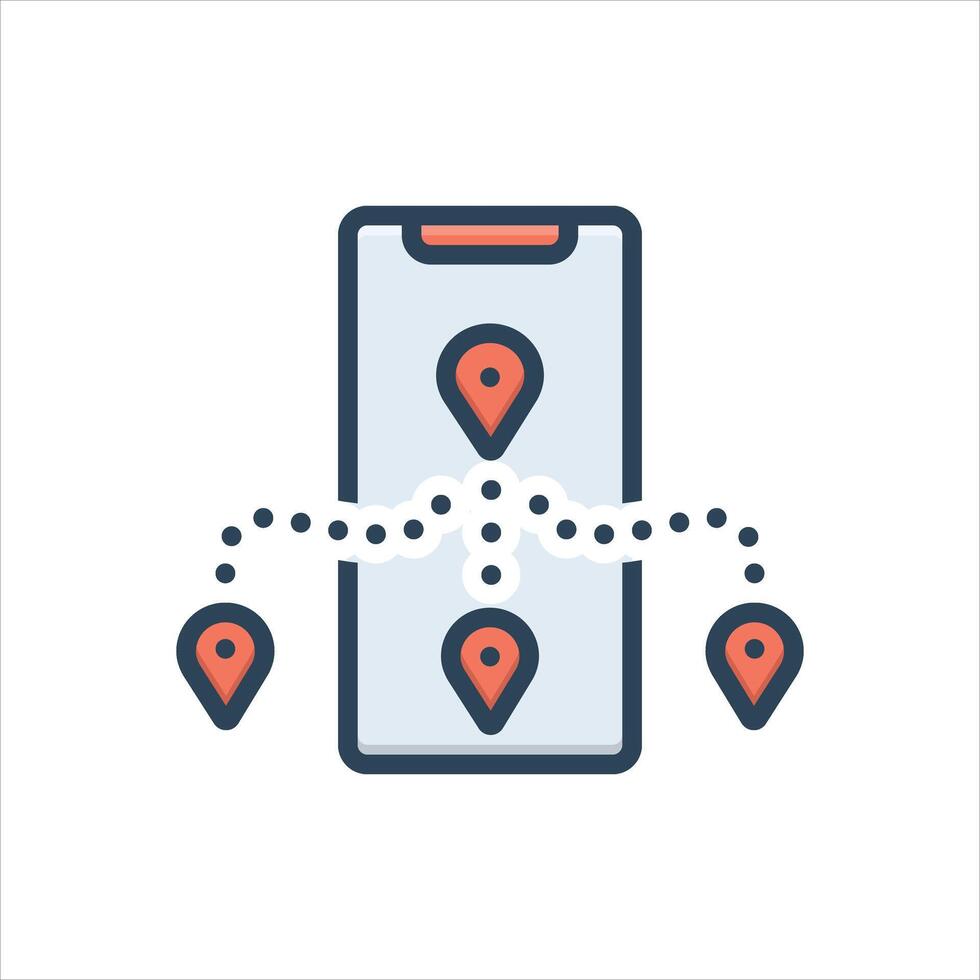color icon tracking vector