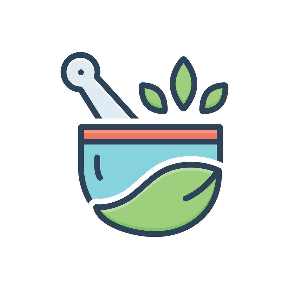 color icon natural-medicine vector