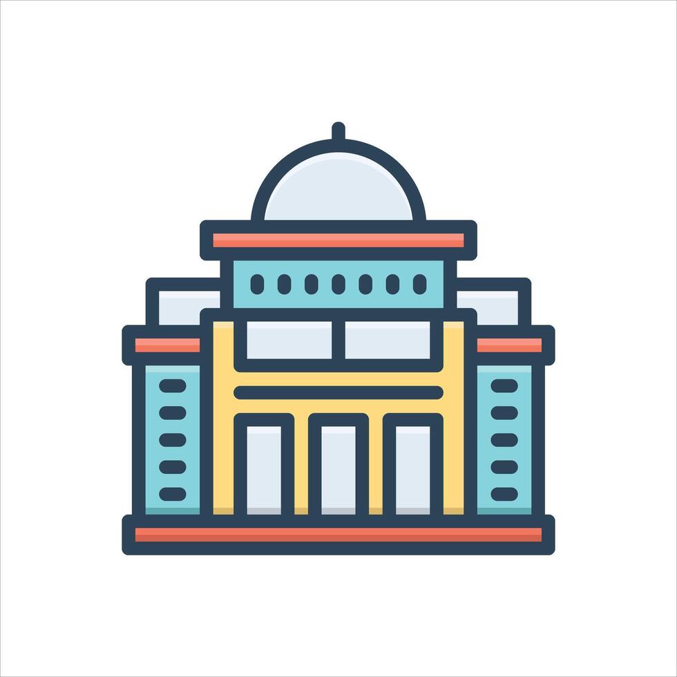 color icon war-memorial vector