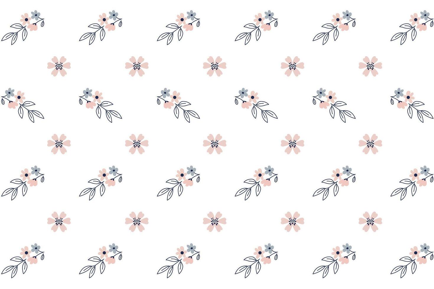floral pattern with soft colors vector
